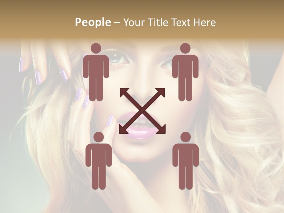 Curls Beauty Salon Beauty PowerPoint Template