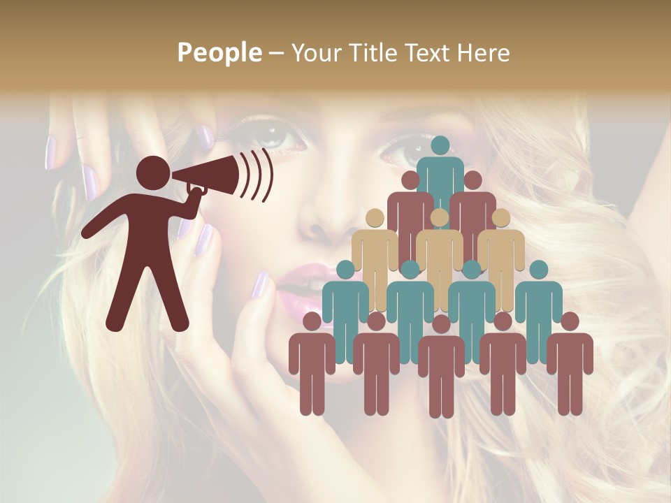 Curls Beauty Salon Beauty PowerPoint Template