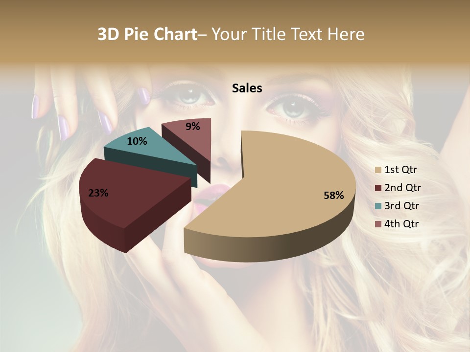 Curls Beauty Salon Beauty PowerPoint Template