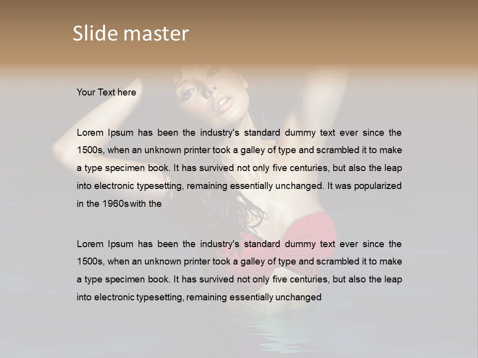 Happy Swimming Trip PowerPoint Template