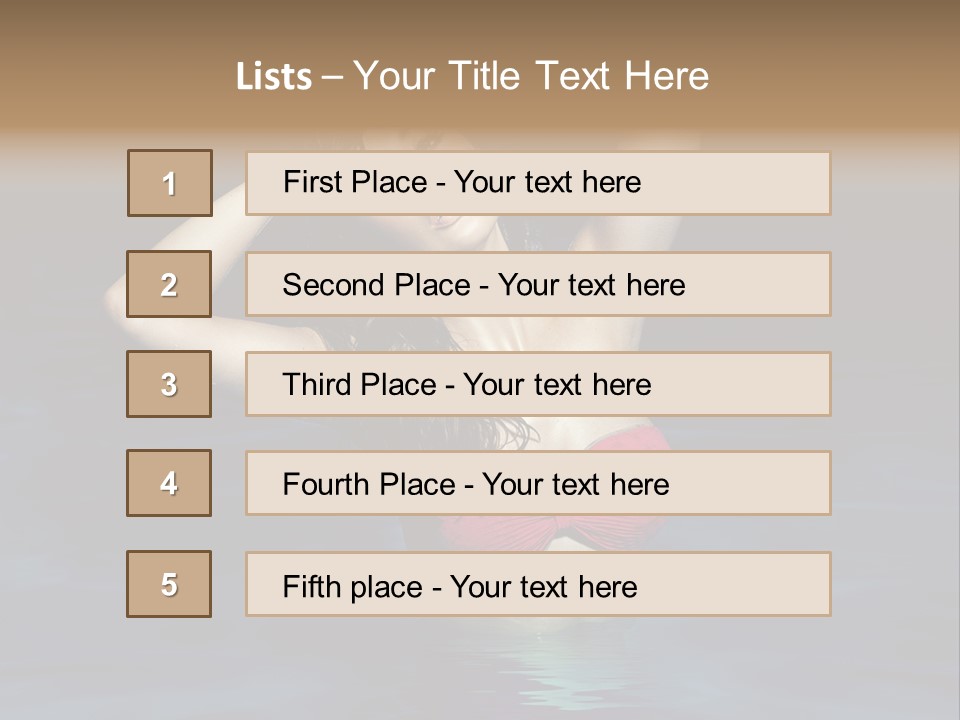 Happy Swimming Trip PowerPoint Template