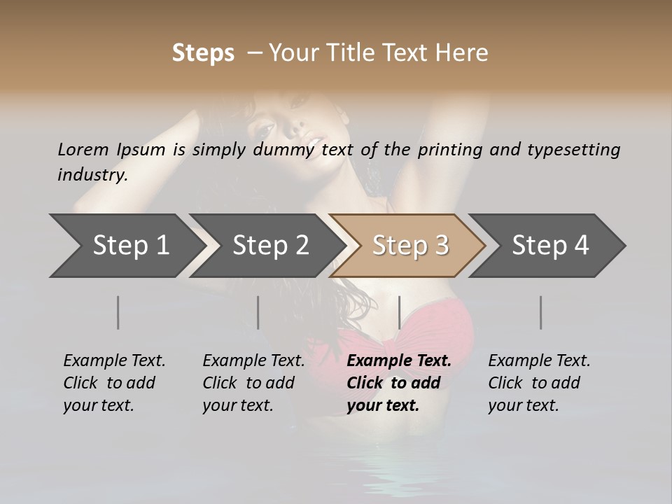 Happy Swimming Trip PowerPoint Template