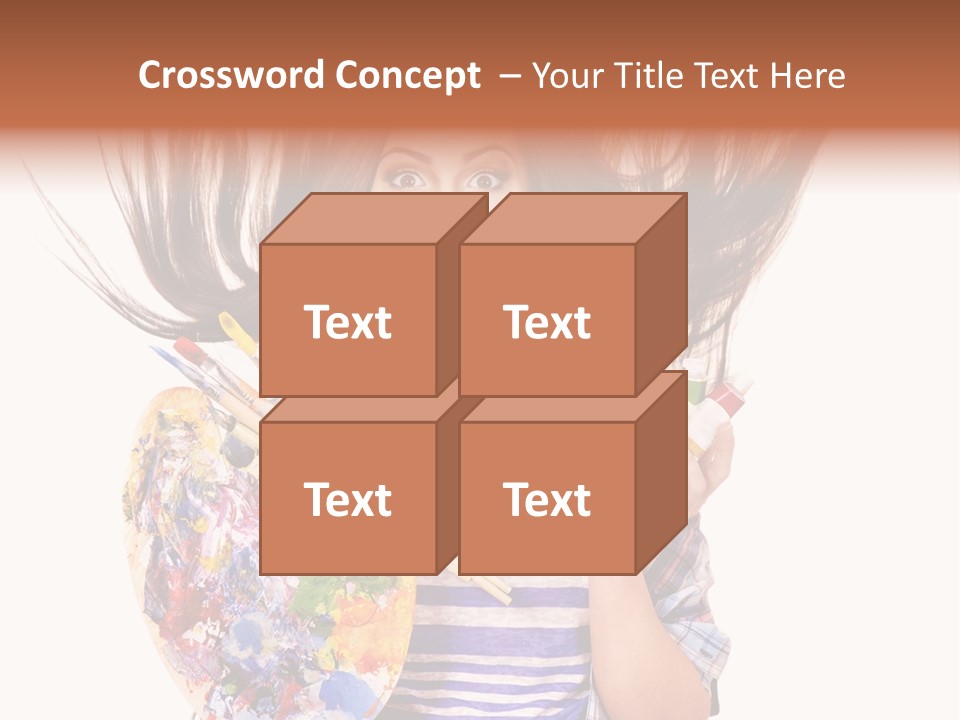 Lifestyle Working Portrait PowerPoint Template