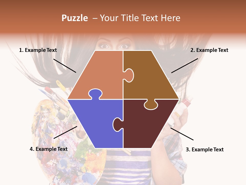 Lifestyle Working Portrait PowerPoint Template