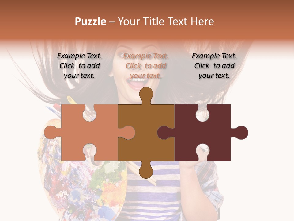 Lifestyle Working Portrait PowerPoint Template