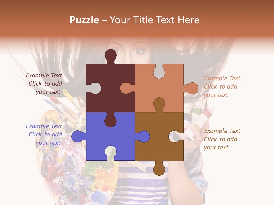 Lifestyle Working Portrait PowerPoint Template