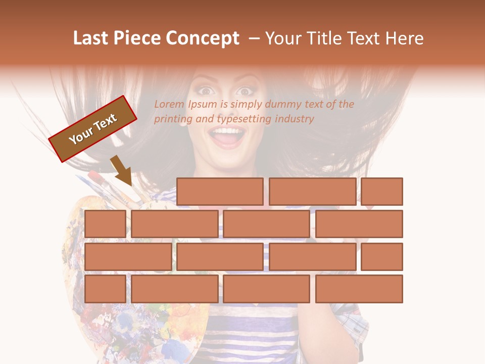 Lifestyle Working Portrait PowerPoint Template