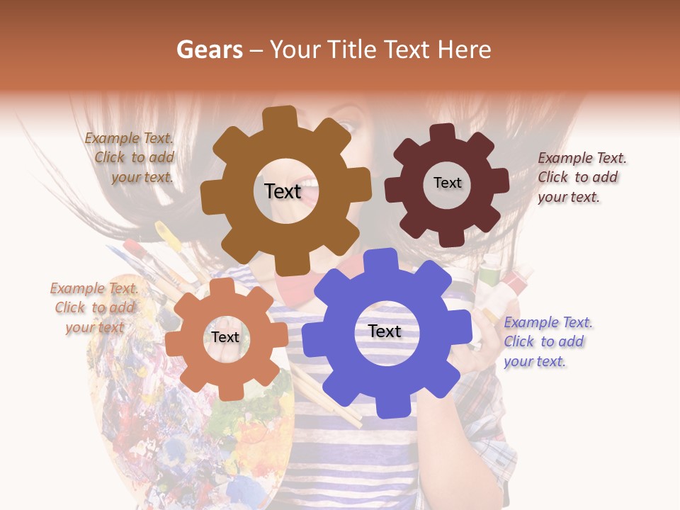 Lifestyle Working Portrait PowerPoint Template