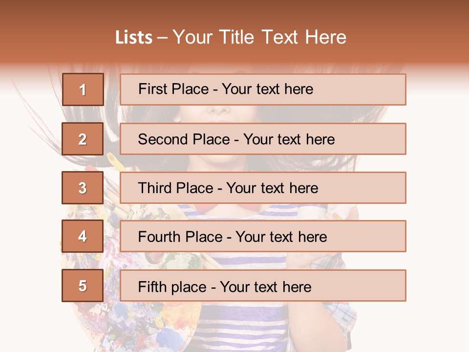 Lifestyle Working Portrait PowerPoint Template