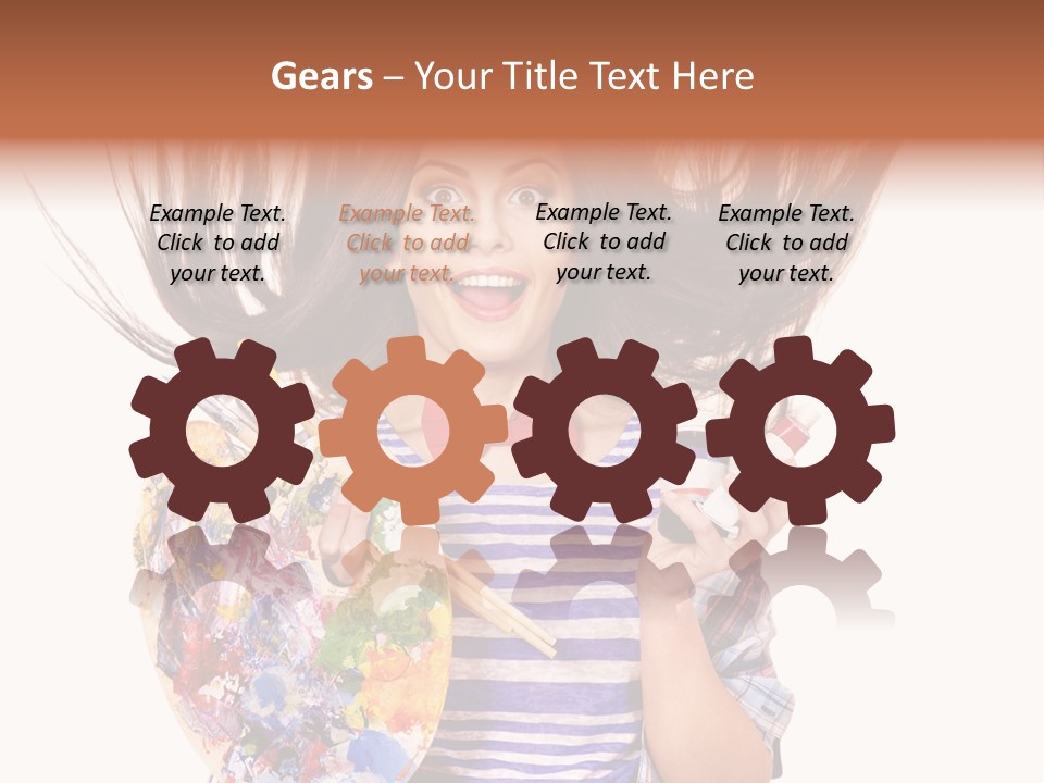 Lifestyle Working Portrait PowerPoint Template