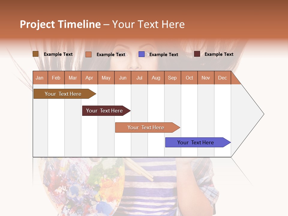 Lifestyle Working Portrait PowerPoint Template