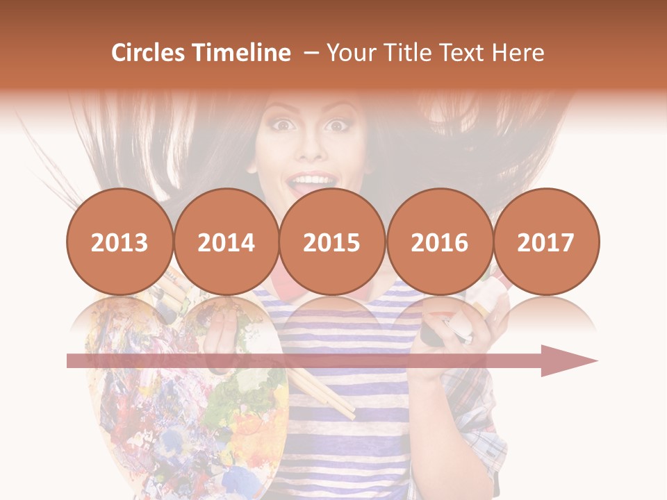 Lifestyle Working Portrait PowerPoint Template