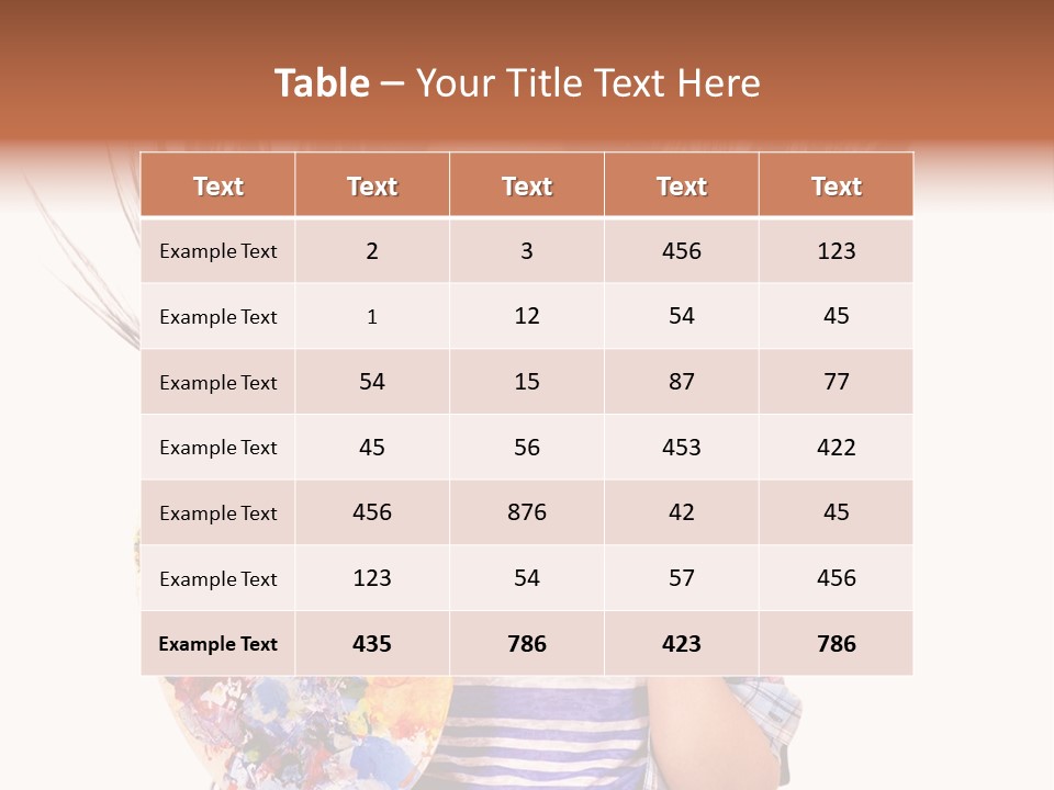 Lifestyle Working Portrait PowerPoint Template