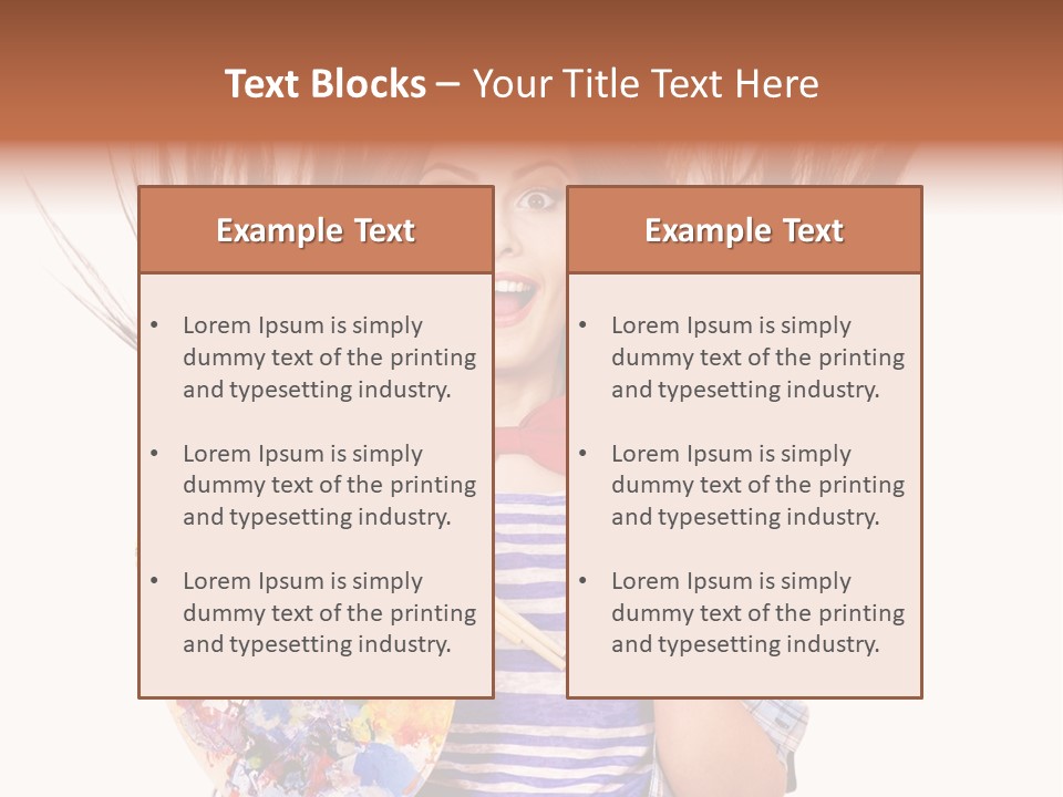 Lifestyle Working Portrait PowerPoint Template