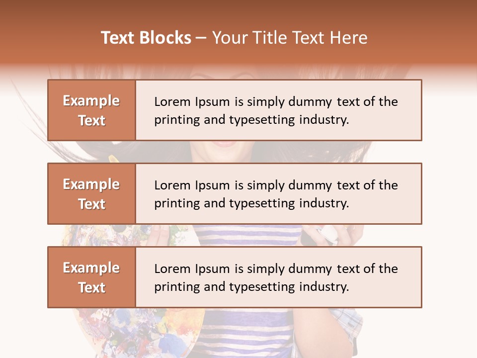 Lifestyle Working Portrait PowerPoint Template