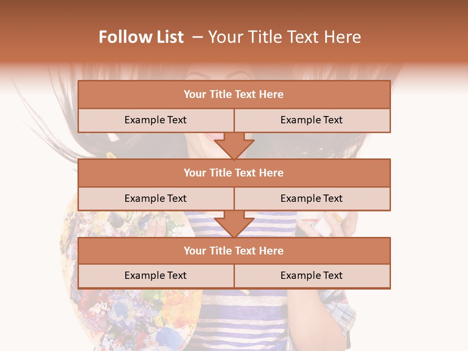 Lifestyle Working Portrait PowerPoint Template