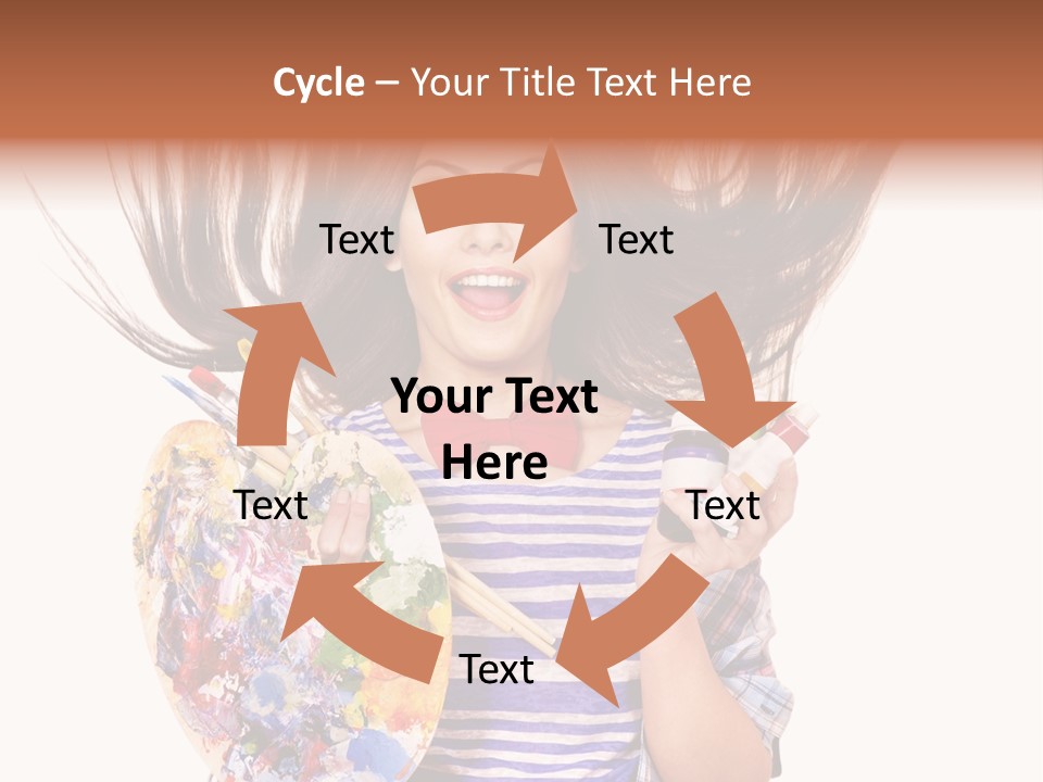 Lifestyle Working Portrait PowerPoint Template