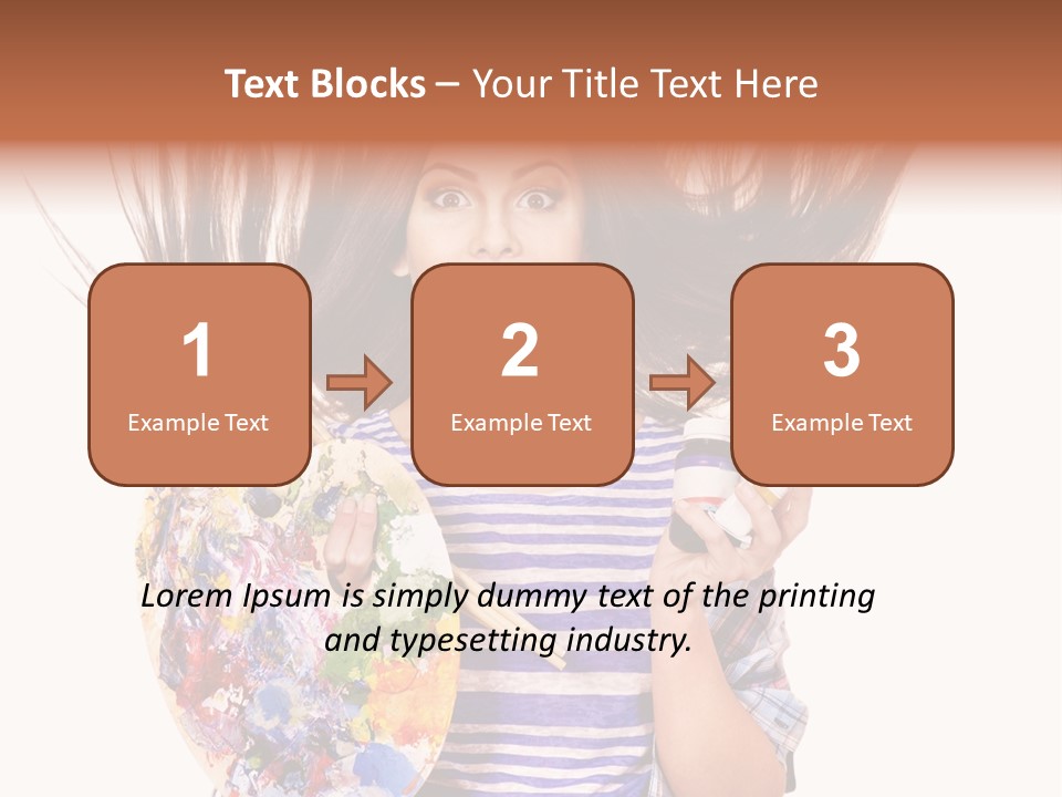 Lifestyle Working Portrait PowerPoint Template