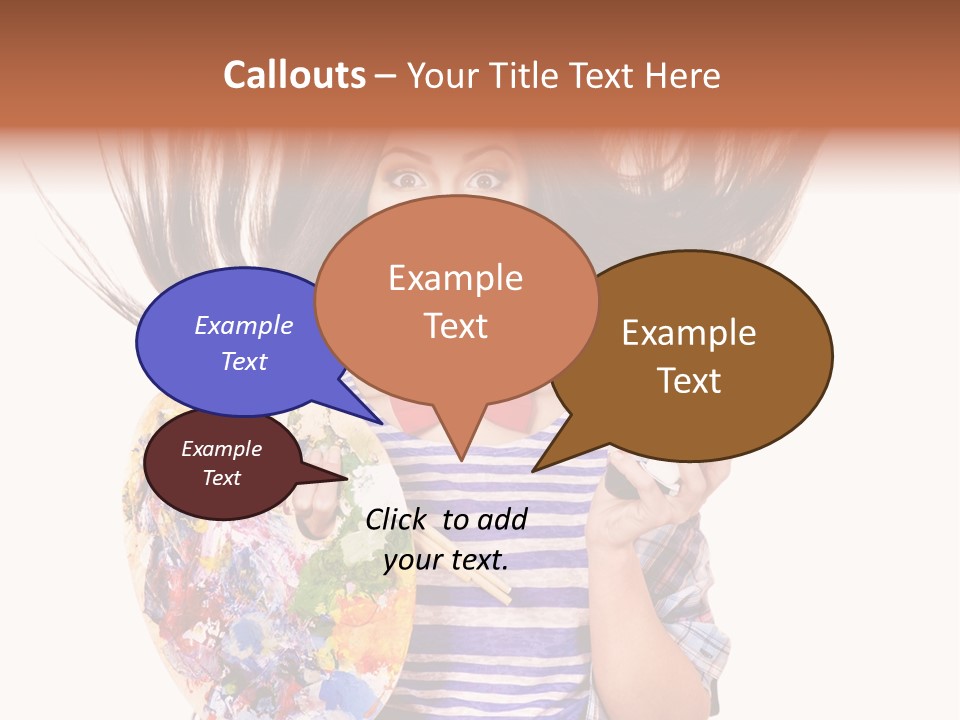 Lifestyle Working Portrait PowerPoint Template