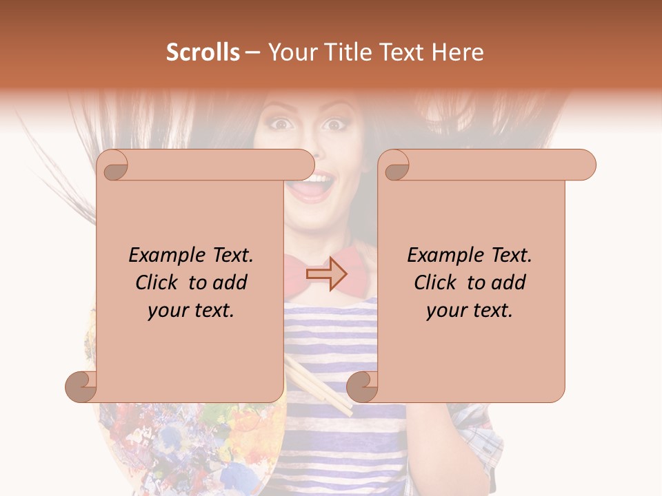 Lifestyle Working Portrait PowerPoint Template