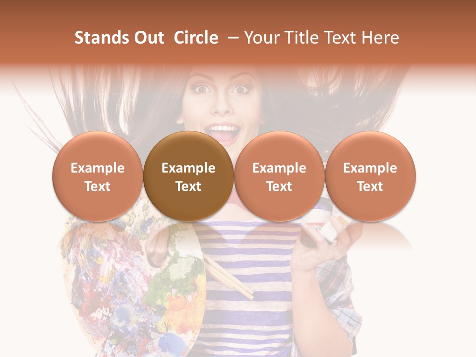 Lifestyle Working Portrait PowerPoint Template