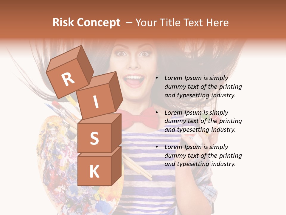 Lifestyle Working Portrait PowerPoint Template