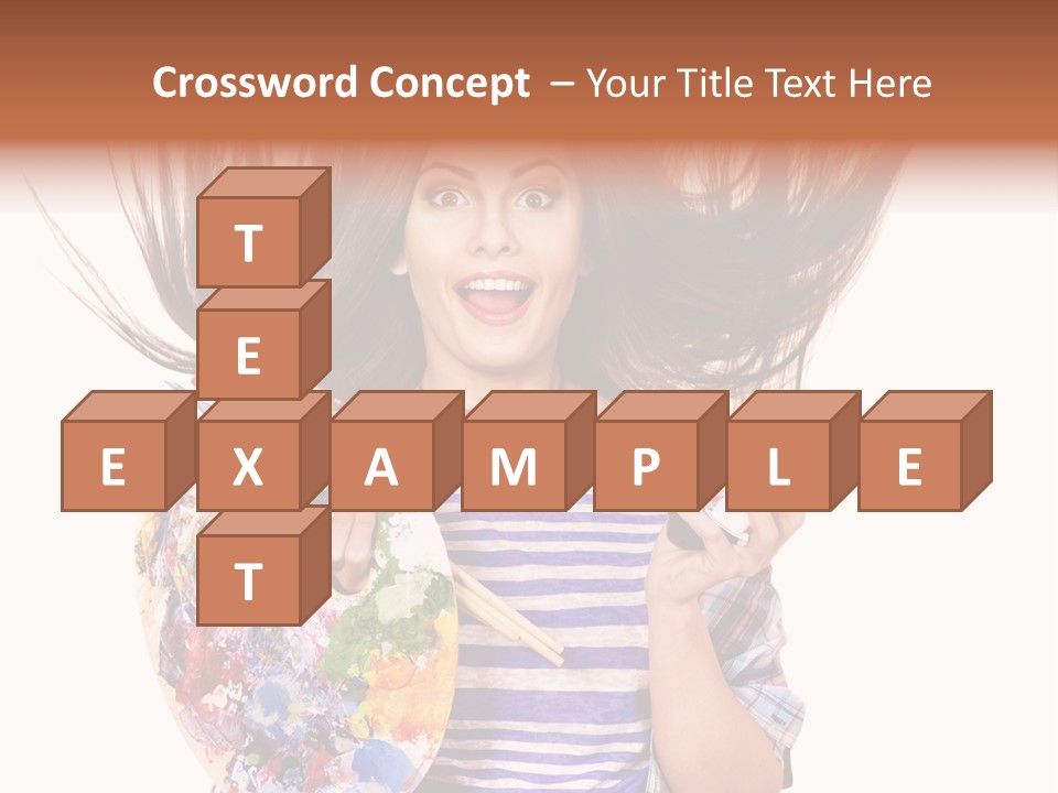 Lifestyle Working Portrait PowerPoint Template