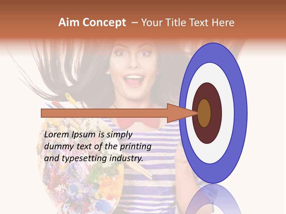 Lifestyle Working Portrait PowerPoint Template