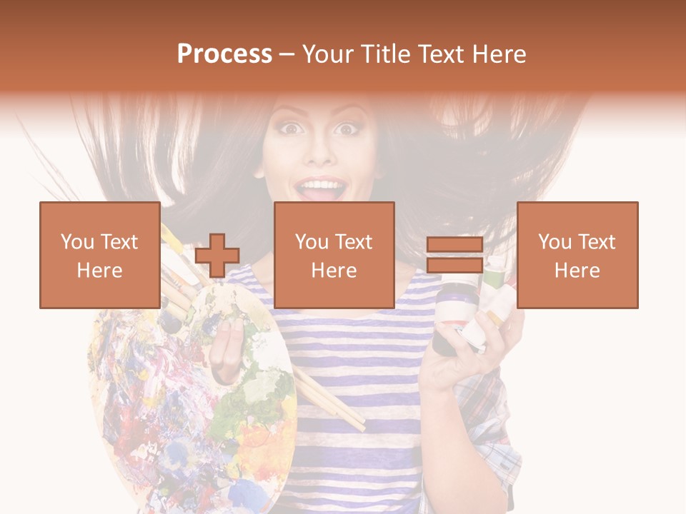 Lifestyle Working Portrait PowerPoint Template