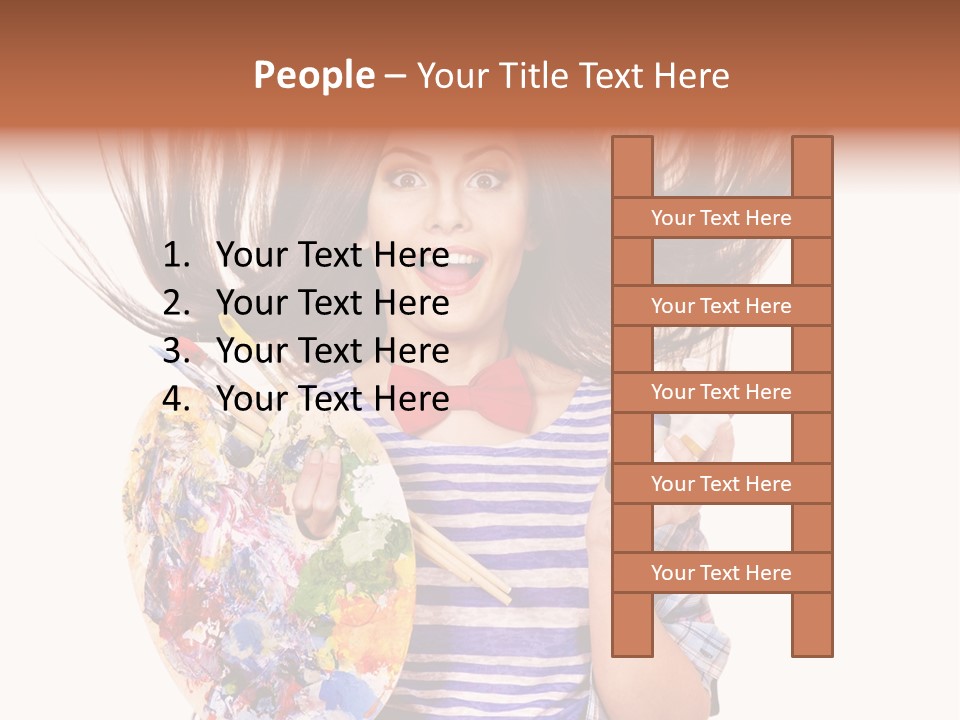 Lifestyle Working Portrait PowerPoint Template