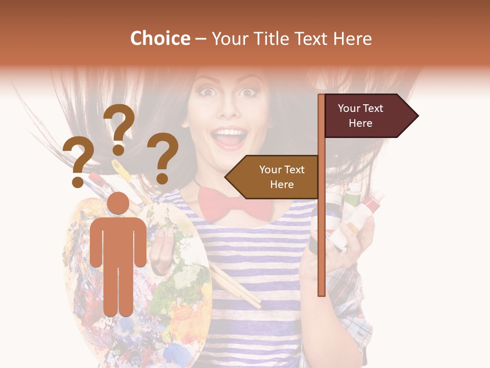 Lifestyle Working Portrait PowerPoint Template