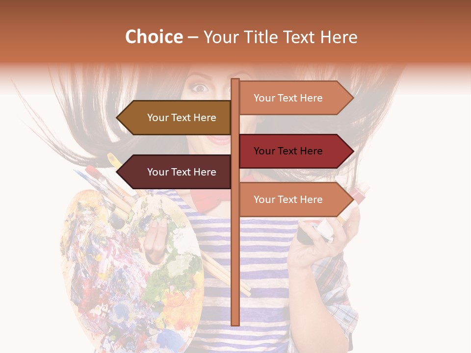 Lifestyle Working Portrait PowerPoint Template