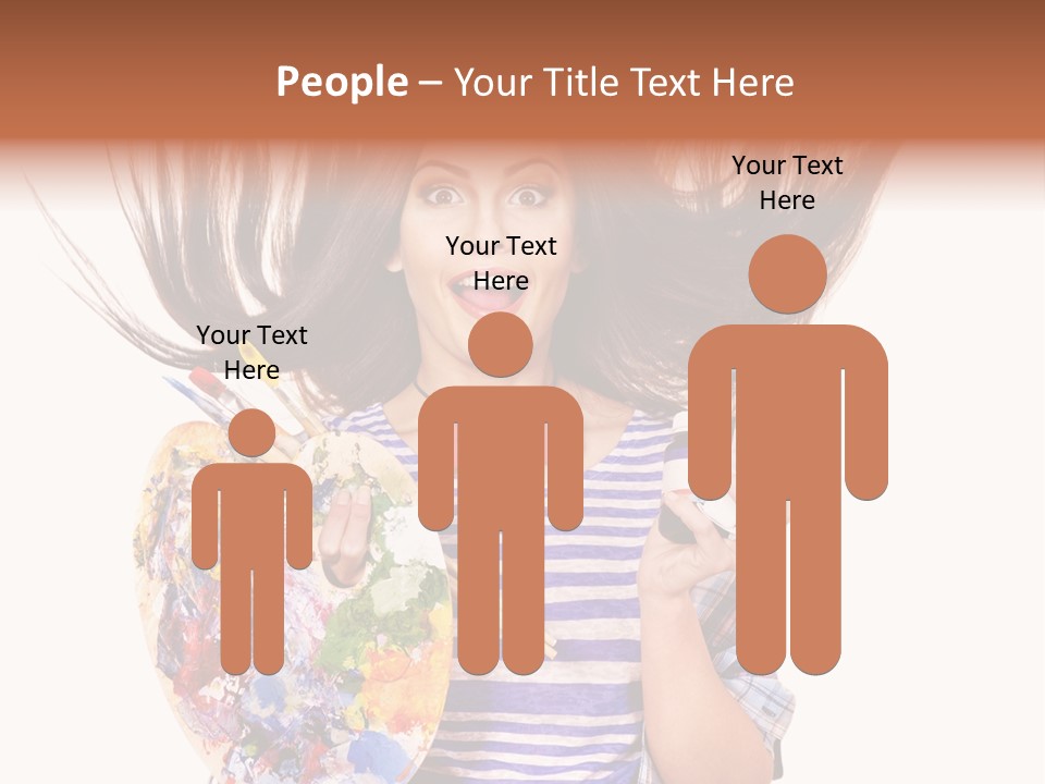 Lifestyle Working Portrait PowerPoint Template