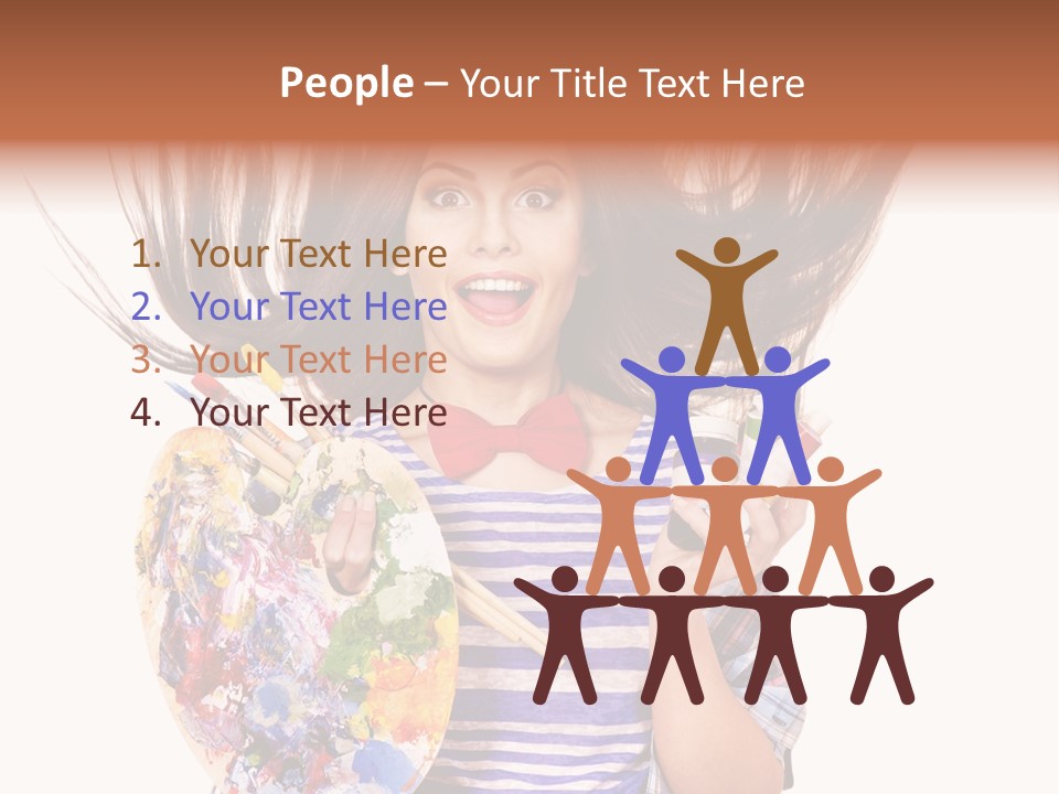 Lifestyle Working Portrait PowerPoint Template