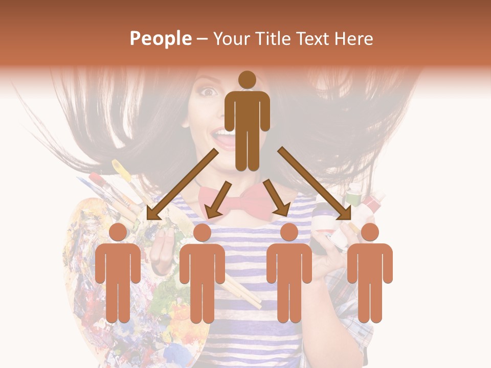 Lifestyle Working Portrait PowerPoint Template