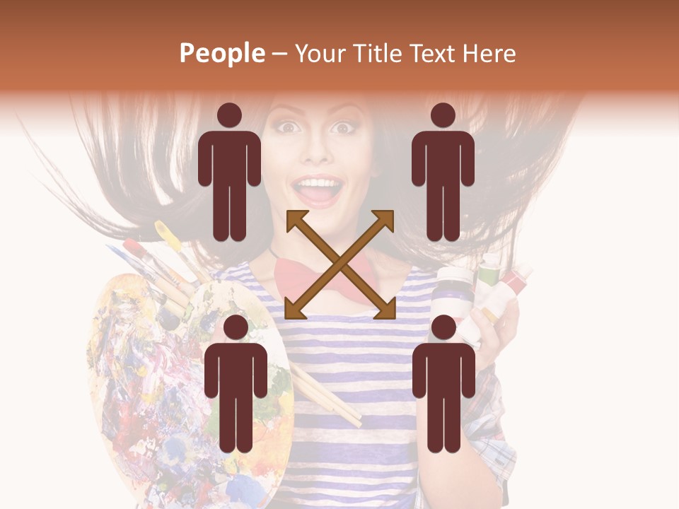 Lifestyle Working Portrait PowerPoint Template