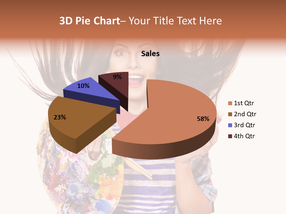 Lifestyle Working Portrait PowerPoint Template