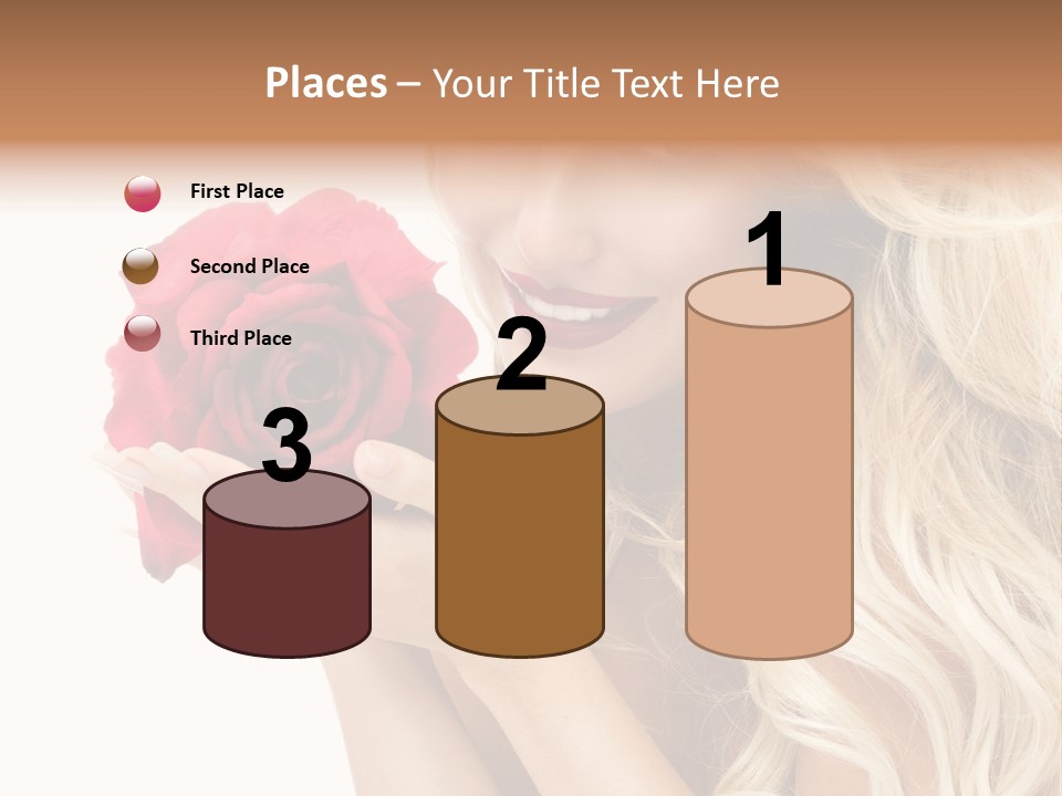 Long Lady Pretty PowerPoint Template