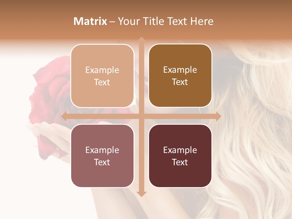 Long Lady Pretty PowerPoint Template