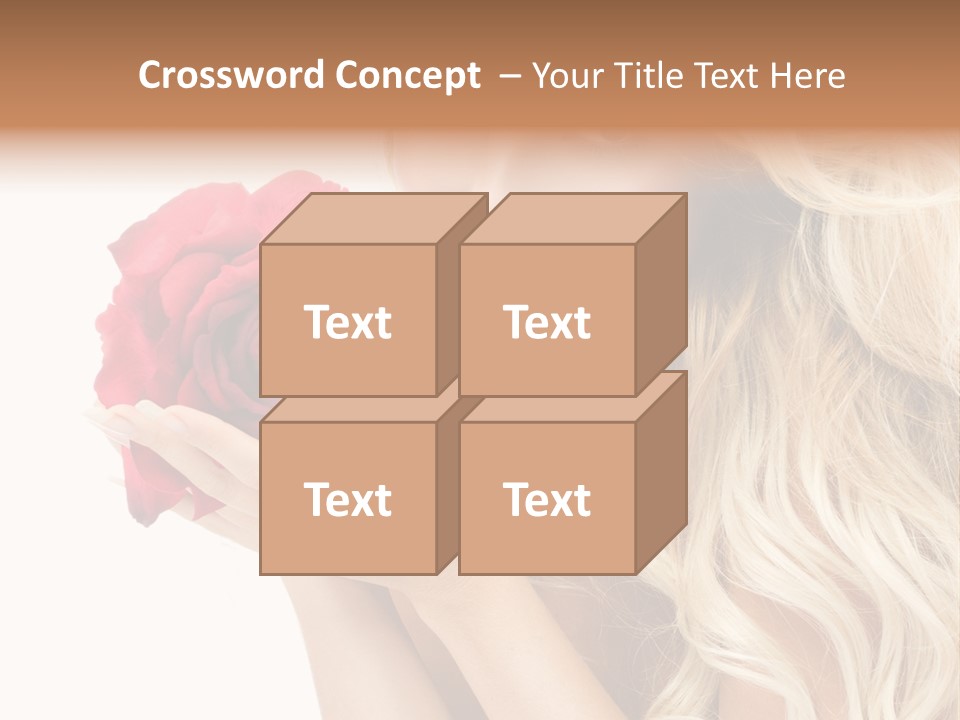 Long Lady Pretty PowerPoint Template