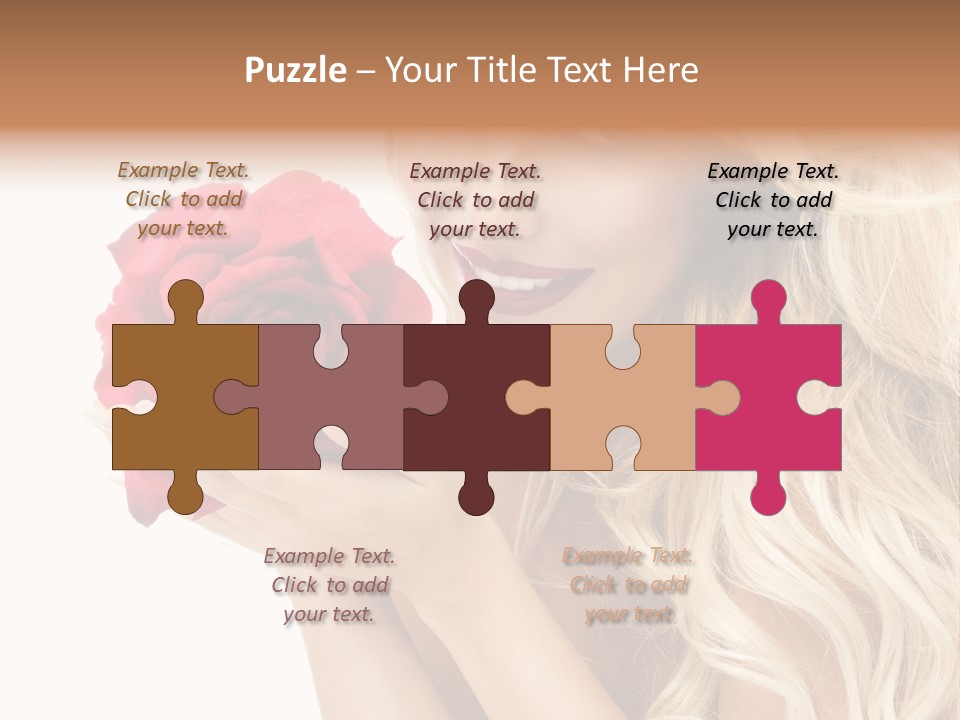 Long Lady Pretty PowerPoint Template