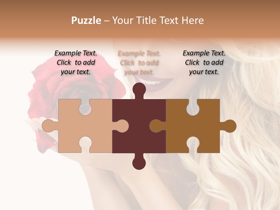 Long Lady Pretty PowerPoint Template