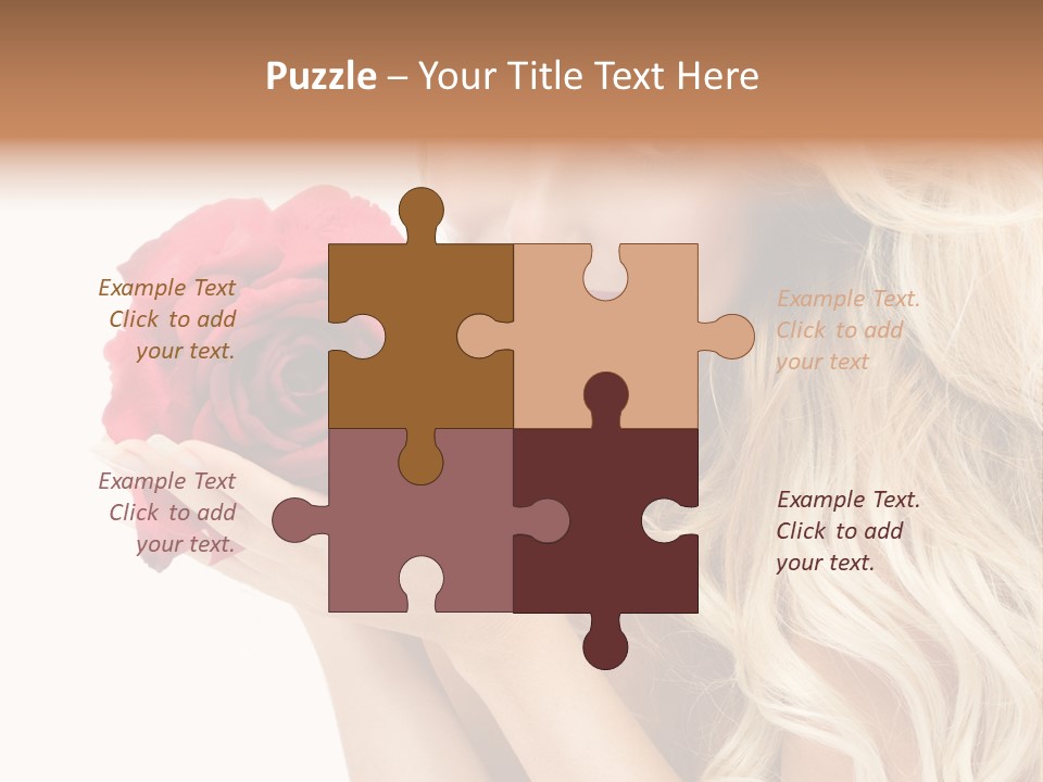 Long Lady Pretty PowerPoint Template