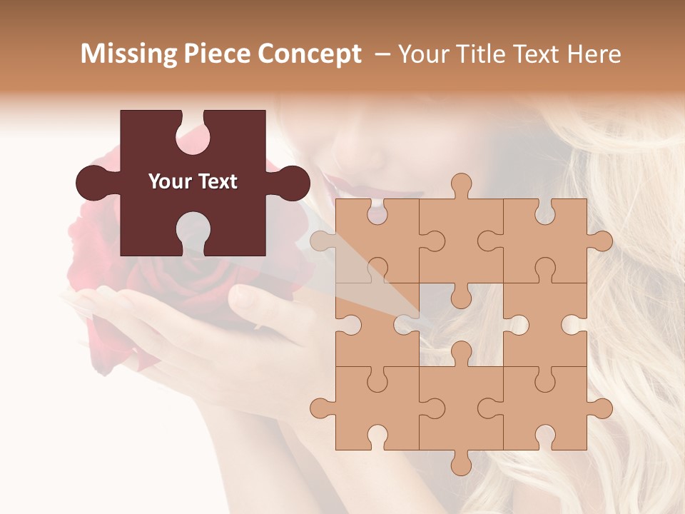 Long Lady Pretty PowerPoint Template