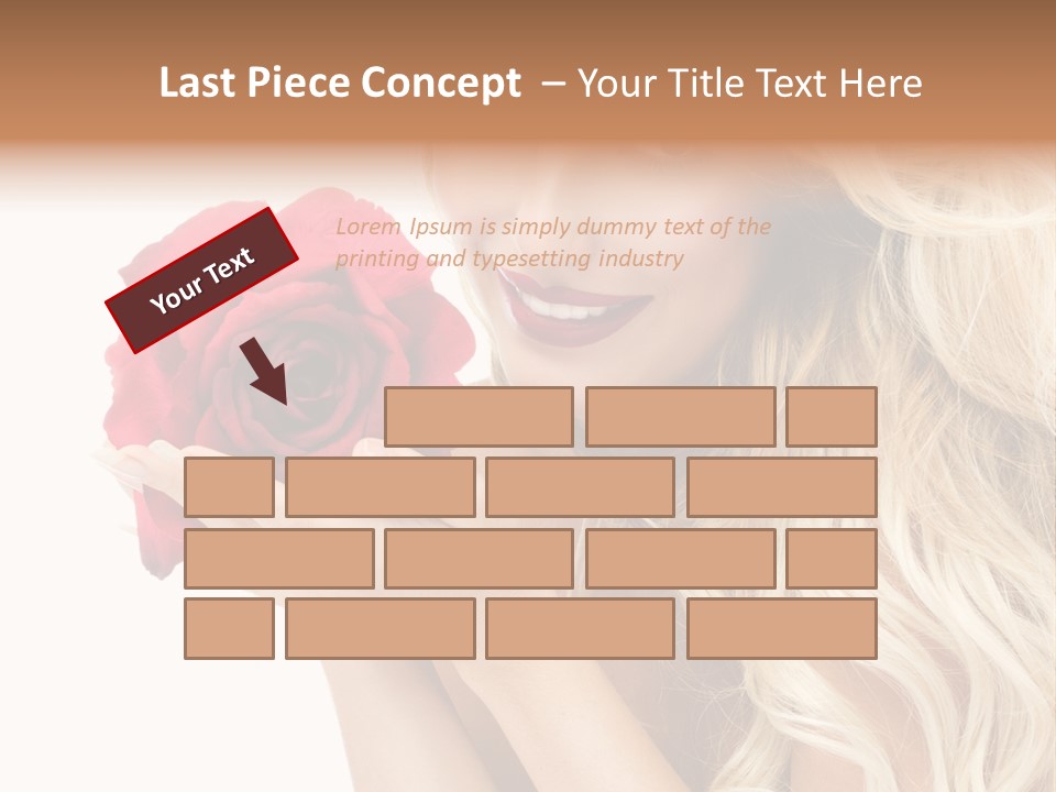 Long Lady Pretty PowerPoint Template