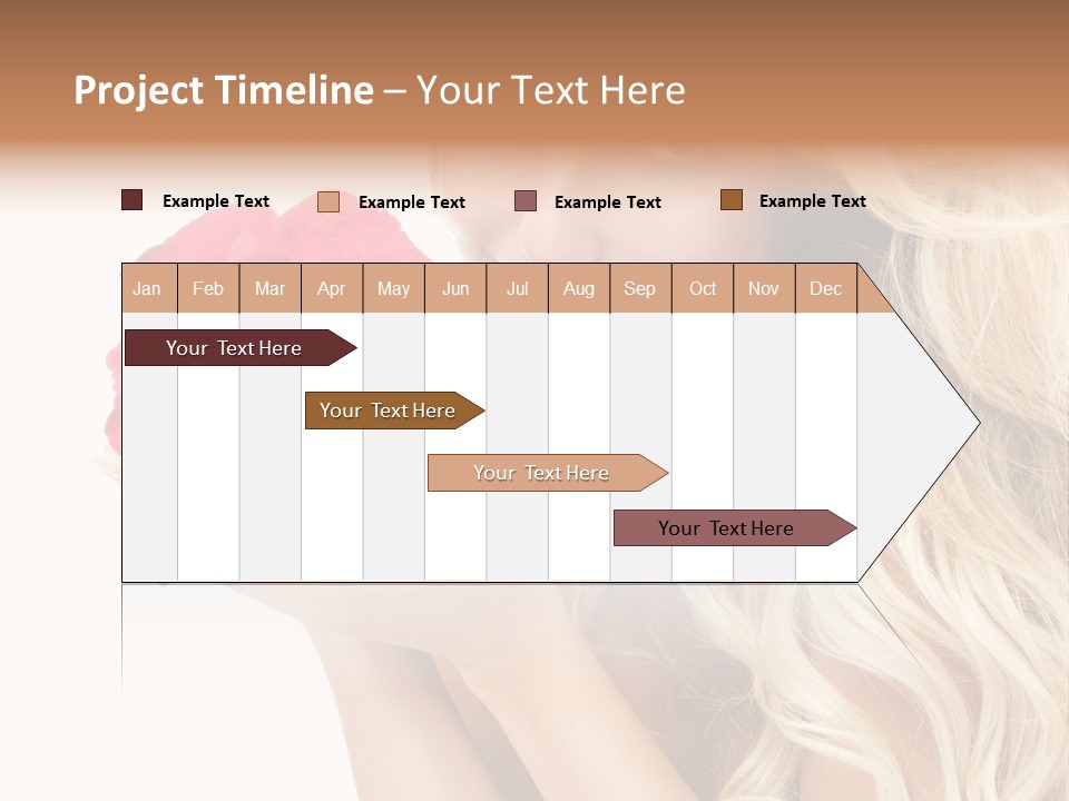 Long Lady Pretty PowerPoint Template
