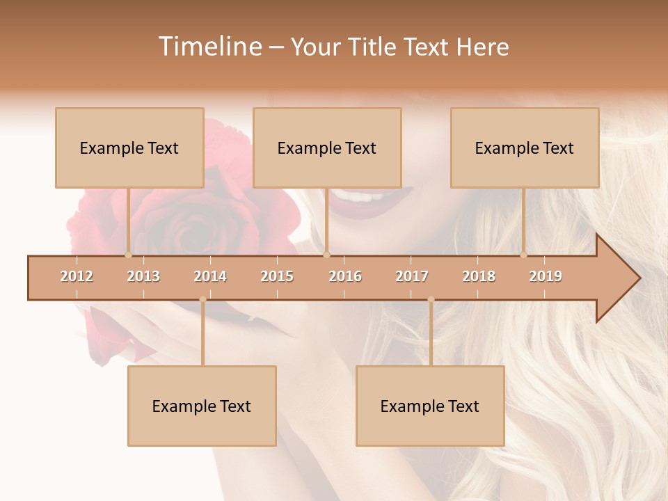 Long Lady Pretty PowerPoint Template