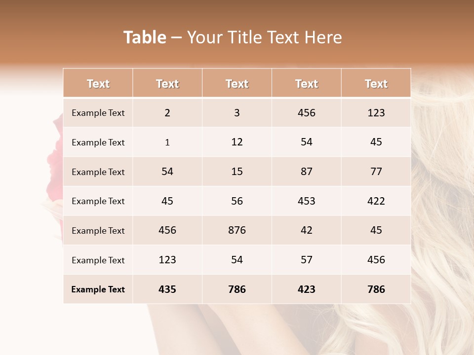 Long Lady Pretty PowerPoint Template