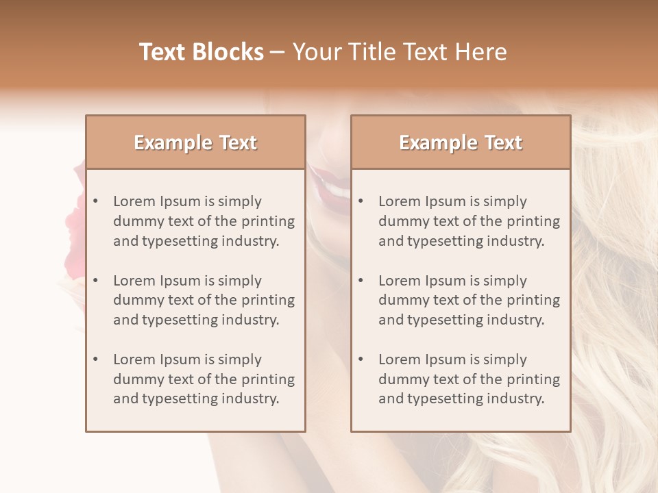 Long Lady Pretty PowerPoint Template