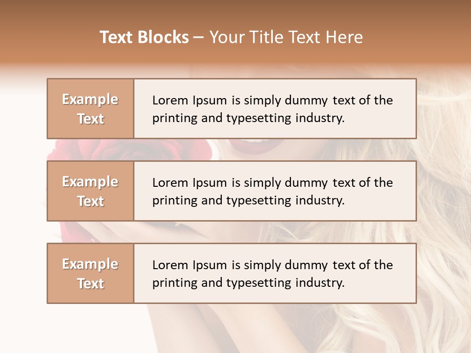 Long Lady Pretty PowerPoint Template